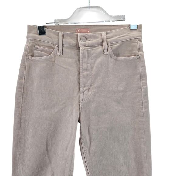 Mother jeans Womens 27 The Dazzler Hover Date Night Light Pink Straight Leg Crop - Picture 3 of 12
